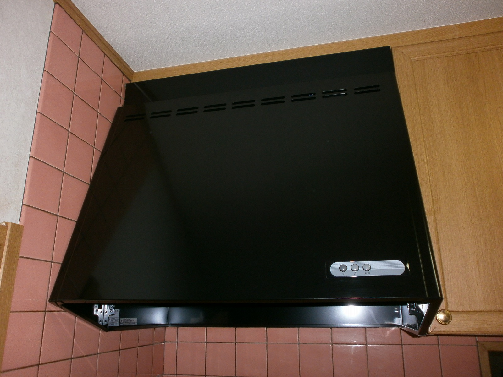 富士工業　レンジフード　FVM-756L　BK