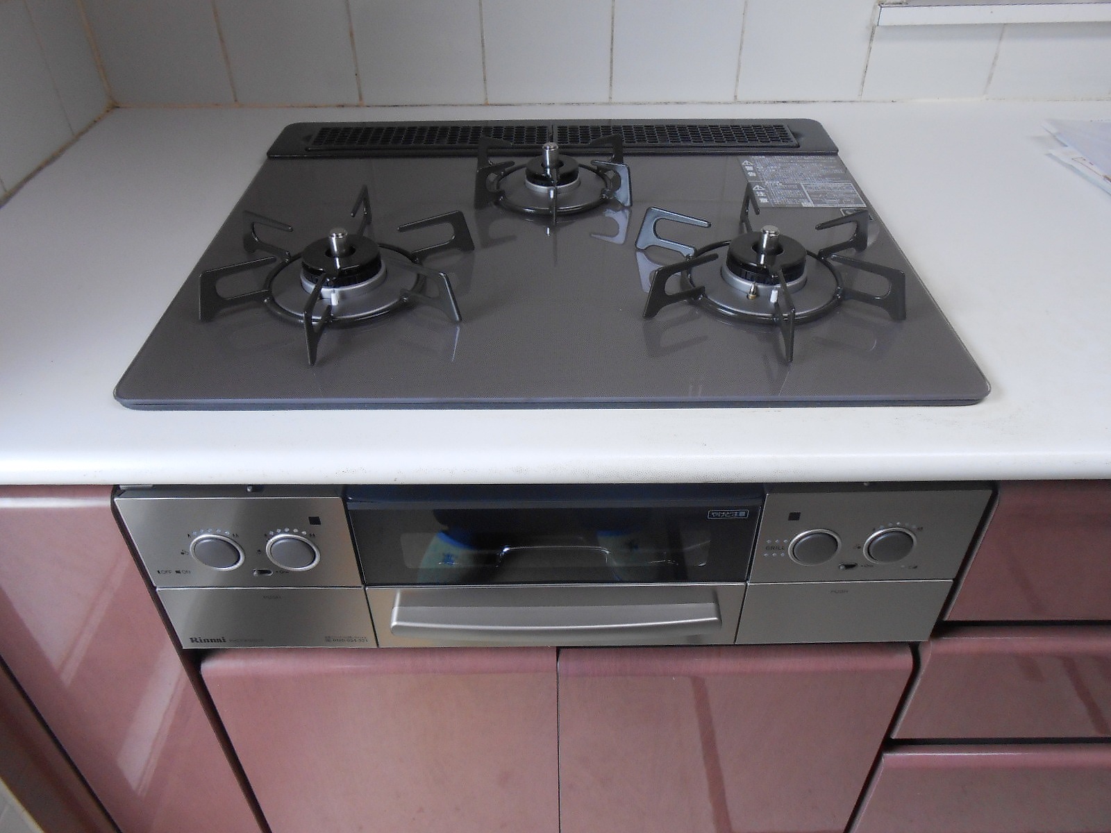 リンナイ製ガスコンロ　ベイズ RHS31W19G27R-STW