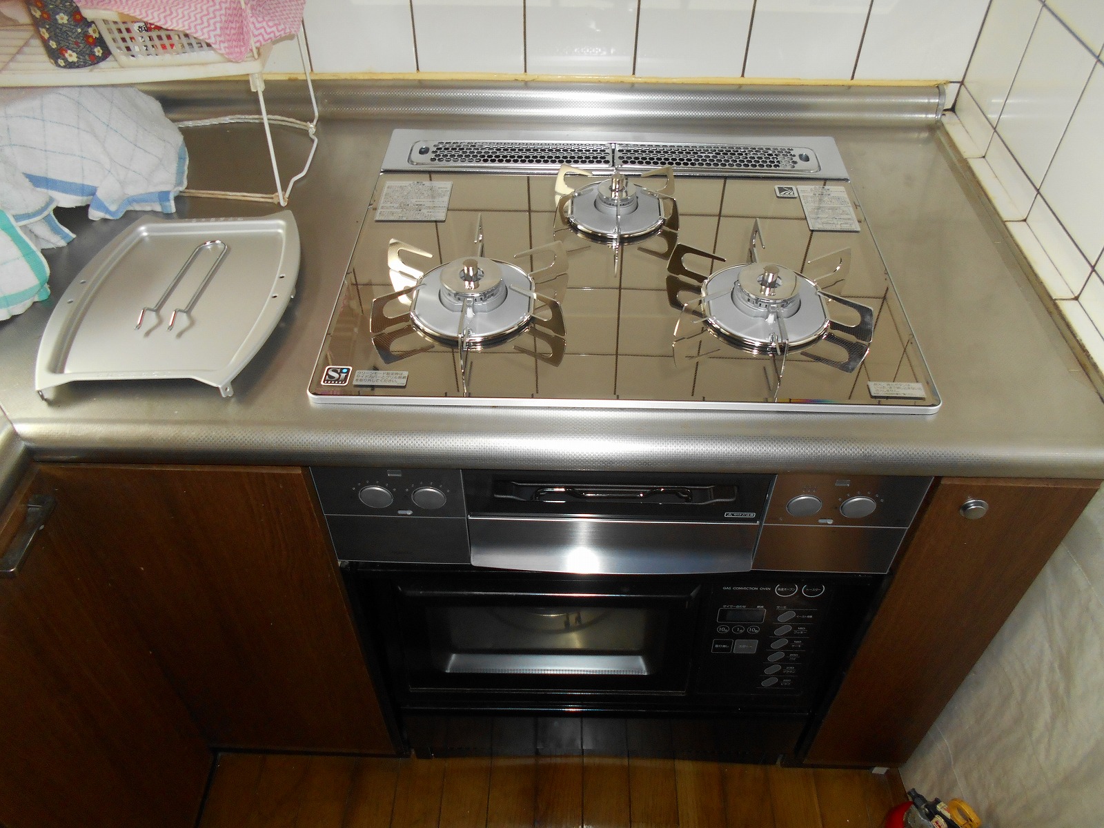 ノーリツ製ガスコンロ　ピアット N3WN8PWASKSTES