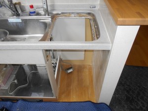 キャビネット一部改造
