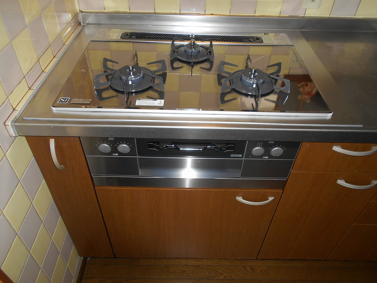 ノーリツ製ガスコンロ　ピアット N3WP6PWASKSTE KNZ40