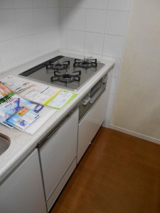 交換後コンロ、食器洗い乾燥機