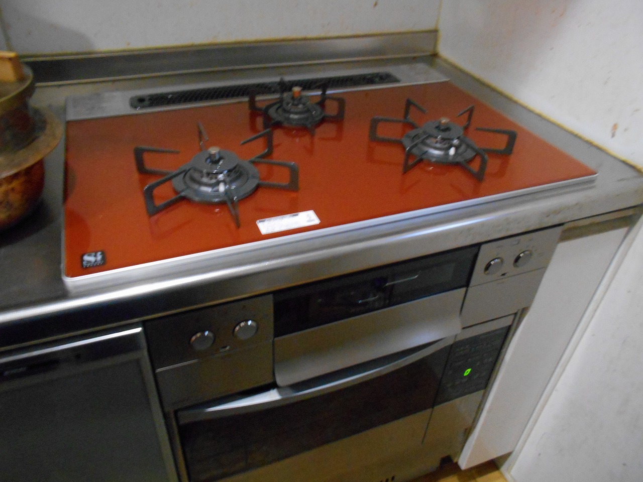ノーリツ製ガスコンロ ピアットマルチグリル N3S09PWASPSTE