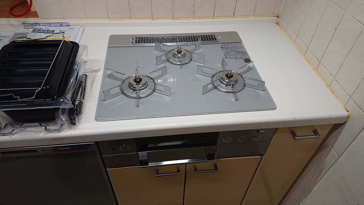 リンナイ製ガスコンロ デリシア RHS32W22E4R2D-STW