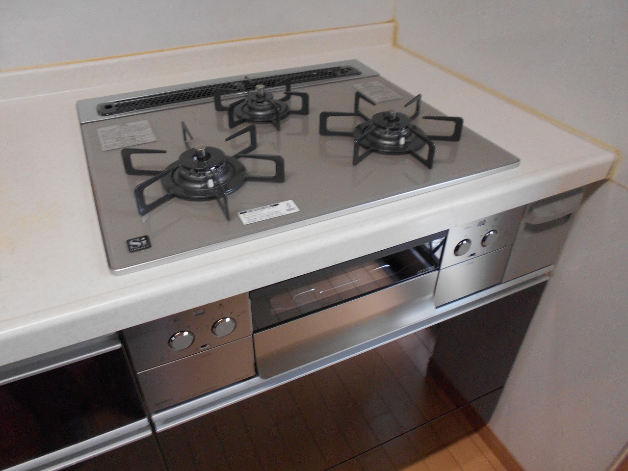 ノーリツ製ガスコンロ ピアットライト N3WS1PWAS6STE