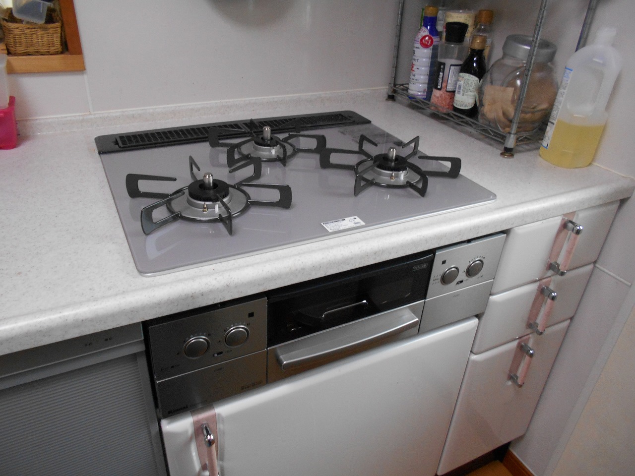リンナイ製ガスコンロ リッセ RHS31W23L7RSTW