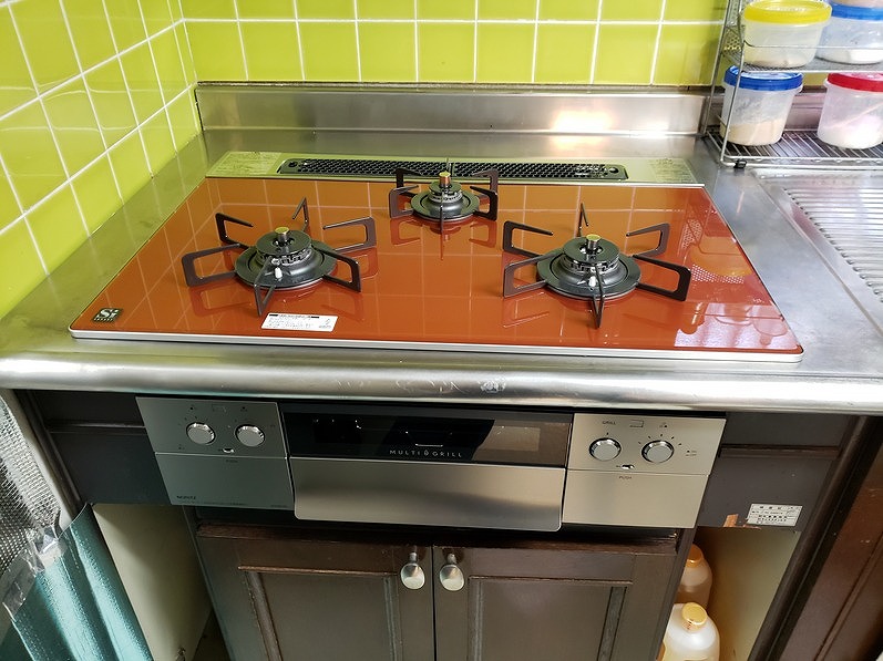 ノーリツ製ガスコンロ ピアットマルチグリル N3S09PWASPSTE