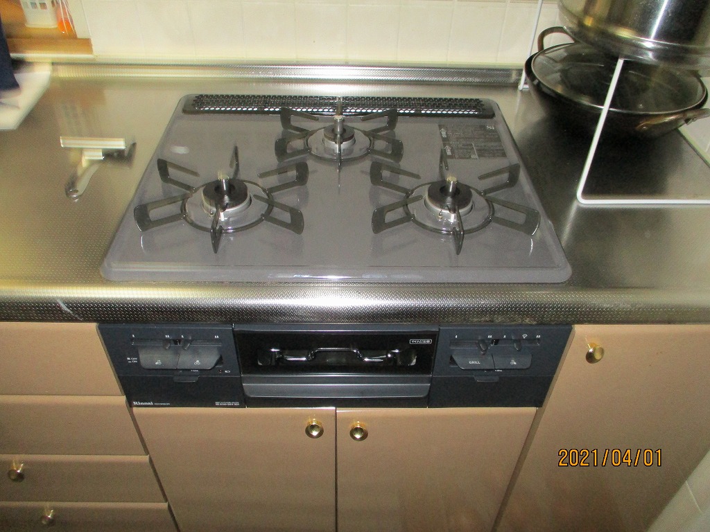 リンナイ製ガスコンロ メタル RS31W28H2RBW