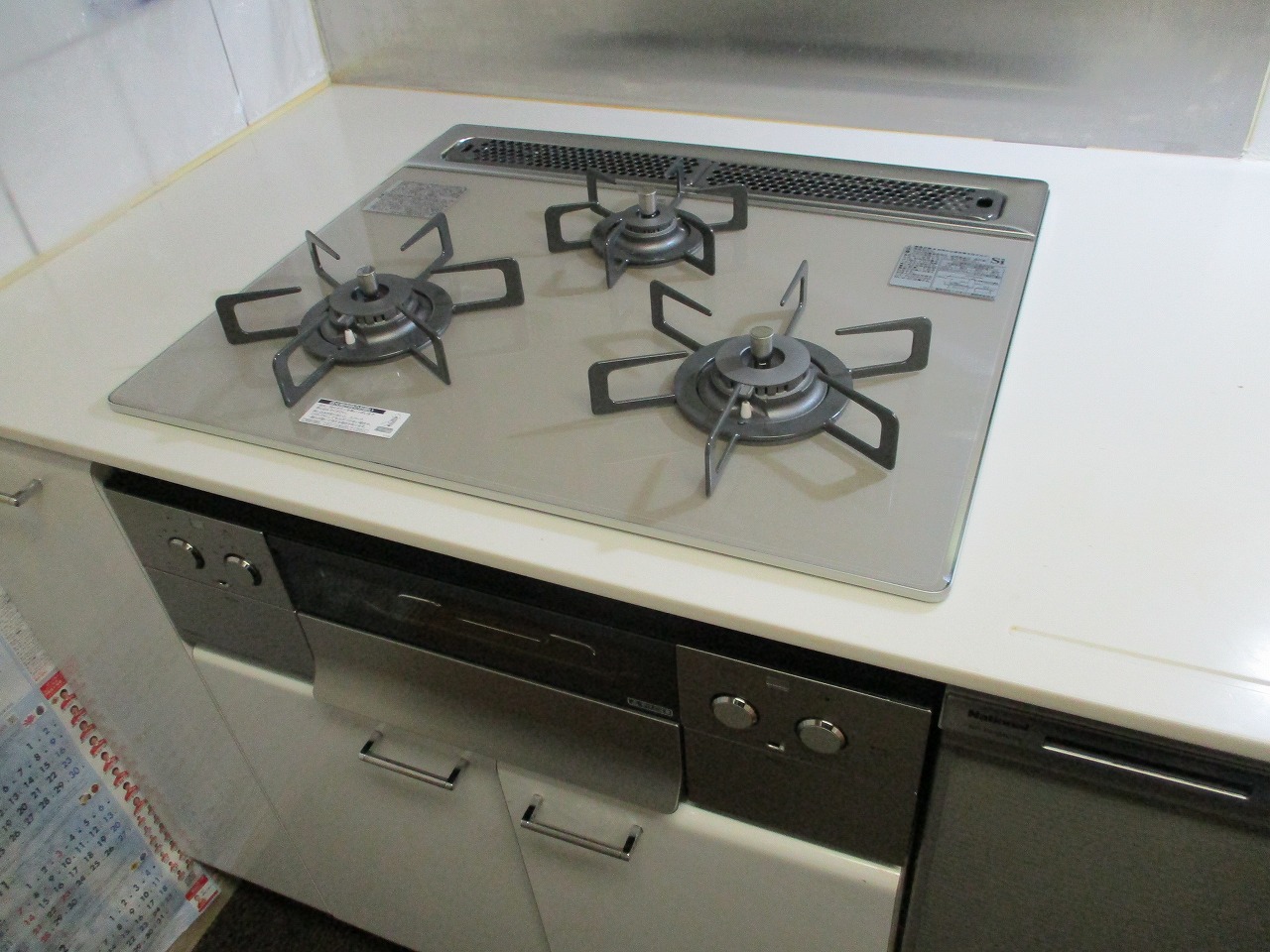 ノーリツ製ガスコンロ ピアット ライト N3WS5PWAS6STE