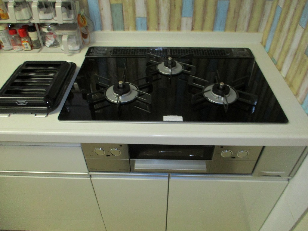 リンナイ製ガスコンロ リッセ RHS71W32L1RSTW(都市ガス)